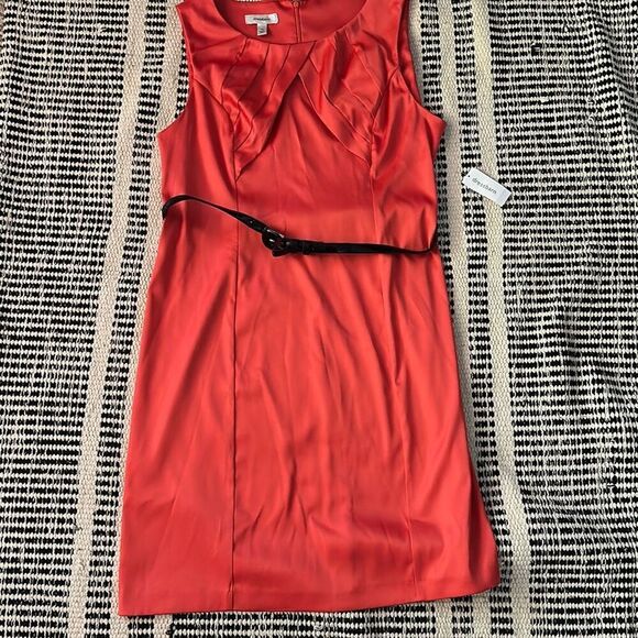 Dressbarn Size 16 Deep Orange Sheath Sarin Dress NWT - Picture 1 of 7